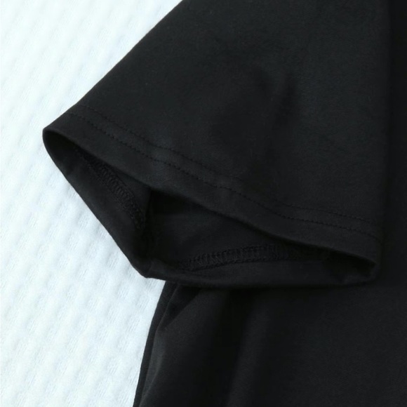 Black and Pink Cat Print Pajama Set - Picture 4 of 8